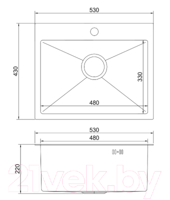 Мойка кухонная Mixline Pro 552935