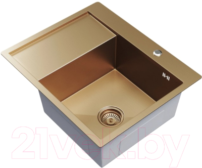 Мойка кухонная Mixline Pro 552928 (бронза, с сифоном)