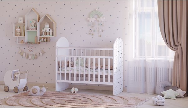 Детская кроватка Фея 701 Звездное сияние / 0002549.9.18