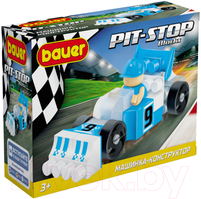 Конструктор Bauer Гоночная машина Pit Stop / 809 - фото