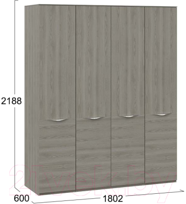 Шкаф ТриЯ Либерти комбинированный / СМ-297.07.441