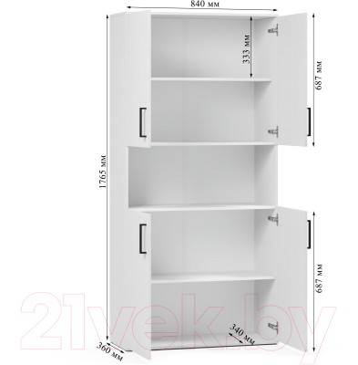 Шкаф ГМЦ ШК 5.3 (белый)