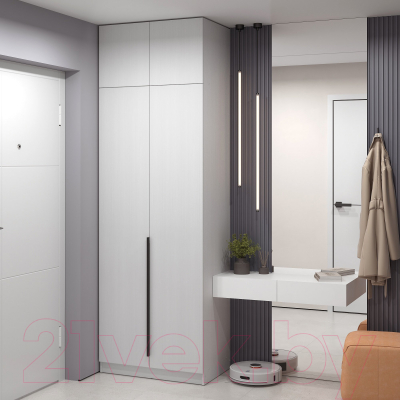 Шкаф Soma Lord Black 2-х створчатый 80x240