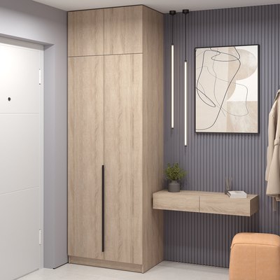 Шкаф Soma Lord Black 2-х створчатый 80x240