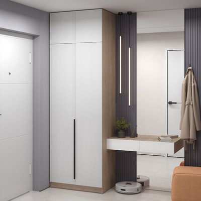 Шкаф Soma Lord Black 2-х створчатый 80x240