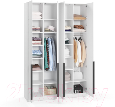 Шкаф Soma Lord Black 4-х створчатый 160x240