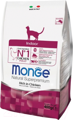 Сухой корм для кошек Monge Cat Daily Line Indoor с курицей - фото