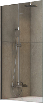 Стеклянная шторка для ванны Cezares LIBERTA-V-1-TB-80/155-C-Cr - фото