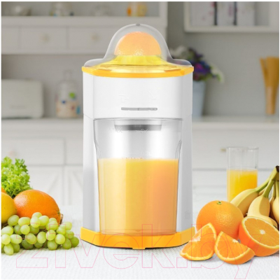 Соковыжималка электрическая Kitfort KT-1150-3 (белый/желтый)