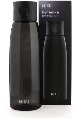 Бутылка для воды Miku PL-BTL-1000-BLK