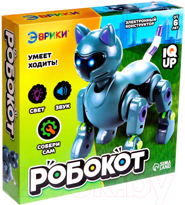 Конструктор электромеханический Эврики Робот Робокот XY-S1 / 6258374 - фото