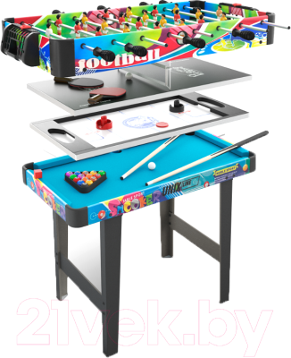 Игровой стол UNIX Line Трансформер 4 в 1 / GTMU86X43CL - фото