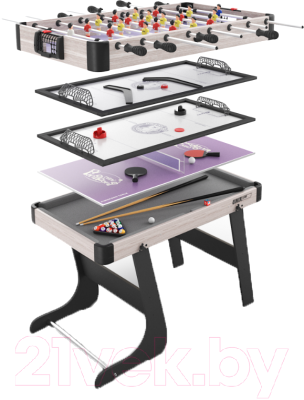 Игровой стол UNIX Line Трансформер 5 в 1 / GTMFU108X59WT - фото