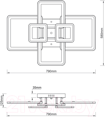 Люстра ESCADA Plain 10286/6LED