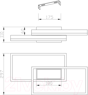 Потолочный светильник ESCADA Twins 10242/3LED