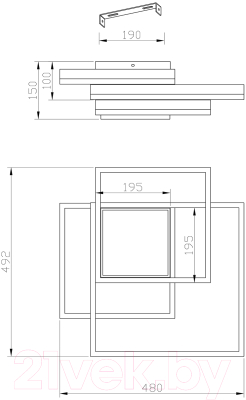Потолочный светильник ESCADA Twins 10242/4LED