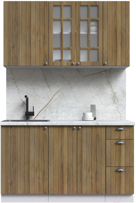 Готовая кухня Интерлиния Берес 1.4А - фото