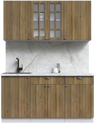 Готовая кухня Интерлиния Берес 1.6А - фото