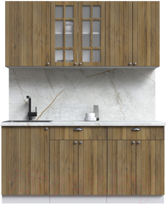 Готовая кухня Интерлиния Берес 1.7А - фото