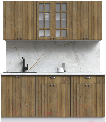 Готовая кухня Интерлиния Берес 1.8А - фото