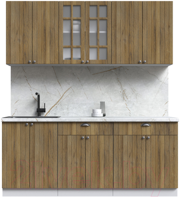 Готовая кухня Интерлиния Берес 1.9А - фото