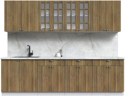 Готовая кухня Интерлиния Берес 2.7А - фото