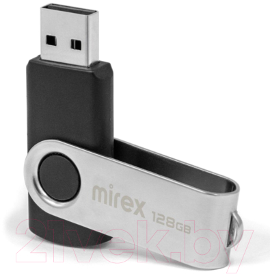 USB flash накопитель Mirex Swivel Black 128Gb (13600-FMURS128)