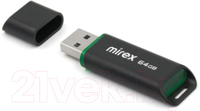 USB flash накопитель Mirex Spacer Black 64GB (13600-FMUSBK64)