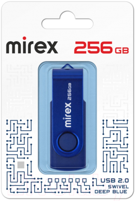 USB flash накопитель Mirex Swivel Deep Blue 256GB (13600-FMUSB256)