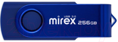 USB flash накопитель Mirex Swivel Deep Blue 256GB (13600-FM3BS256) - фото
