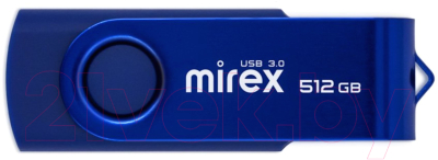 USB flash накопитель Mirex Swivel Deep Blue 512GB (13600-FM3BS512) - фото