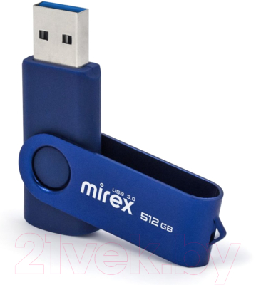 USB flash накопитель Mirex Swivel Deep Blue 512GB (13600-FM3BS512)