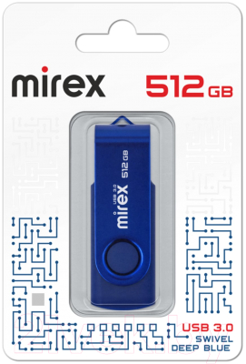 USB flash накопитель Mirex Swivel Deep Blue 512GB (13600-FM3BS512)