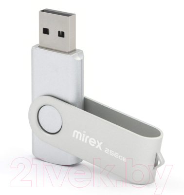 USB flash накопитель Mirex Swivel Silver 256GB (13600-FMUSI256)