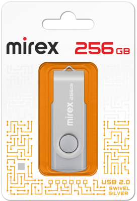 USB flash накопитель Mirex Swivel Silver 256GB (13600-FMUSI256)