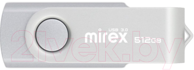 USB flash накопитель Mirex Swivel Silver 512GB (13600-FM3SS512) - фото
