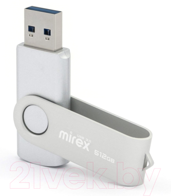 USB flash накопитель Mirex Swivel Silver 512GB (13600-FM3SS512)