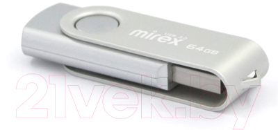 Usb flash накопитель Mirex Swivel Silver 64GB (13600-FM3SVS64)