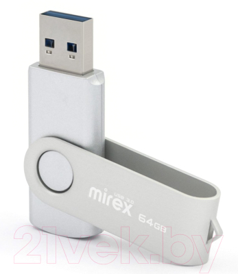 Usb flash накопитель Mirex Swivel Silver 64GB (13600-FM3SVS64)