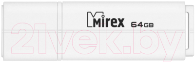 USB flash накопитель Mirex Line White 64GB (13600-FMULWH64) - фото