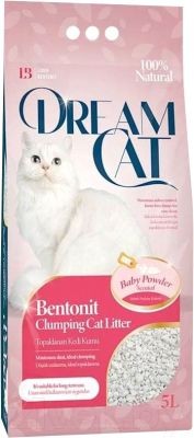 Наполнитель для туалета Dream Cat Бентонитовый Baby Pouder - фото