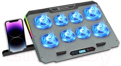 Подставка для ноутбука Evolution LCS-06 RGB с активным охлаждением