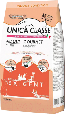 Сухой корм для кошек Unica Classe Adult Gourmet Exigent - фото