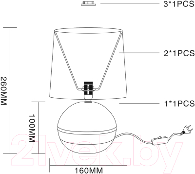 Прикроватная лампа ESCADA Nymph 10169/L