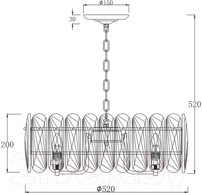 Люстра ESCADA Arabana 2114/8S (Gold)