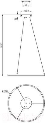 Потолочный светильник ESCADA Void 10254/1LED