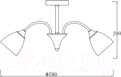 Люстра ESCADA Amelia 1129/5P