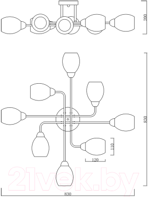 Люстра ESCADA Hope 1132/8P