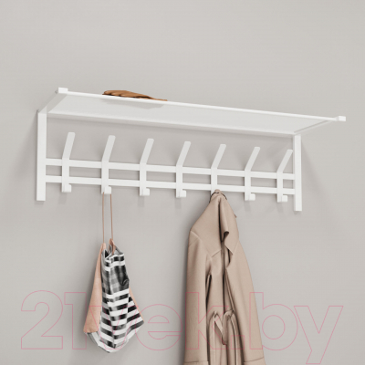 Вешалка для одежды ЗМИ Торонто 31 с полкой / ВСПТ31