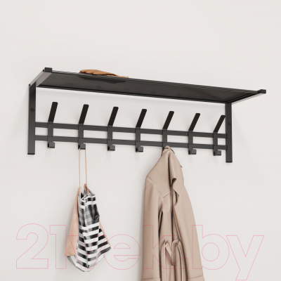 Вешалка для одежды ЗМИ Торонто 31 с полкой / ВСПТ31